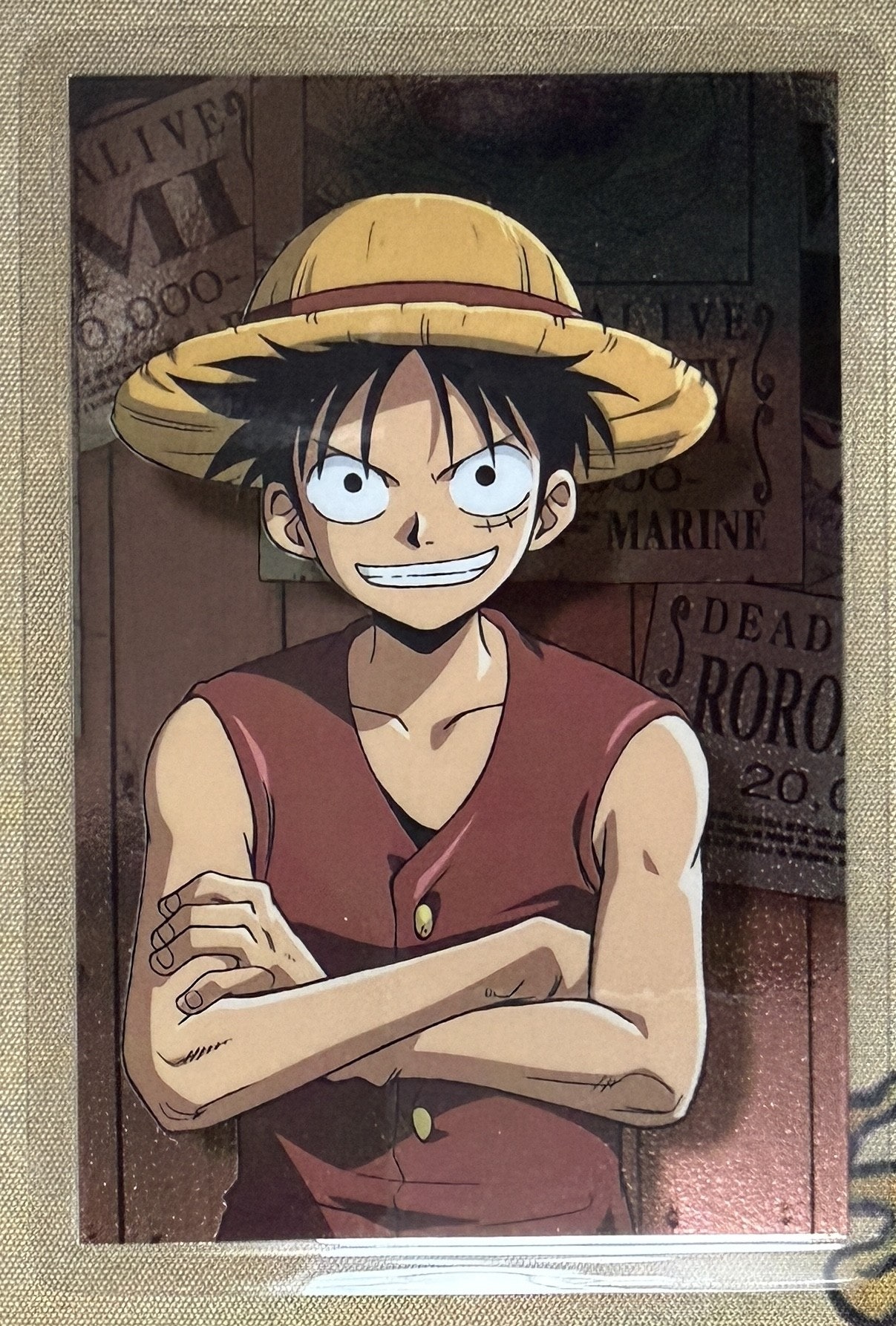 Luffy lami card close-up