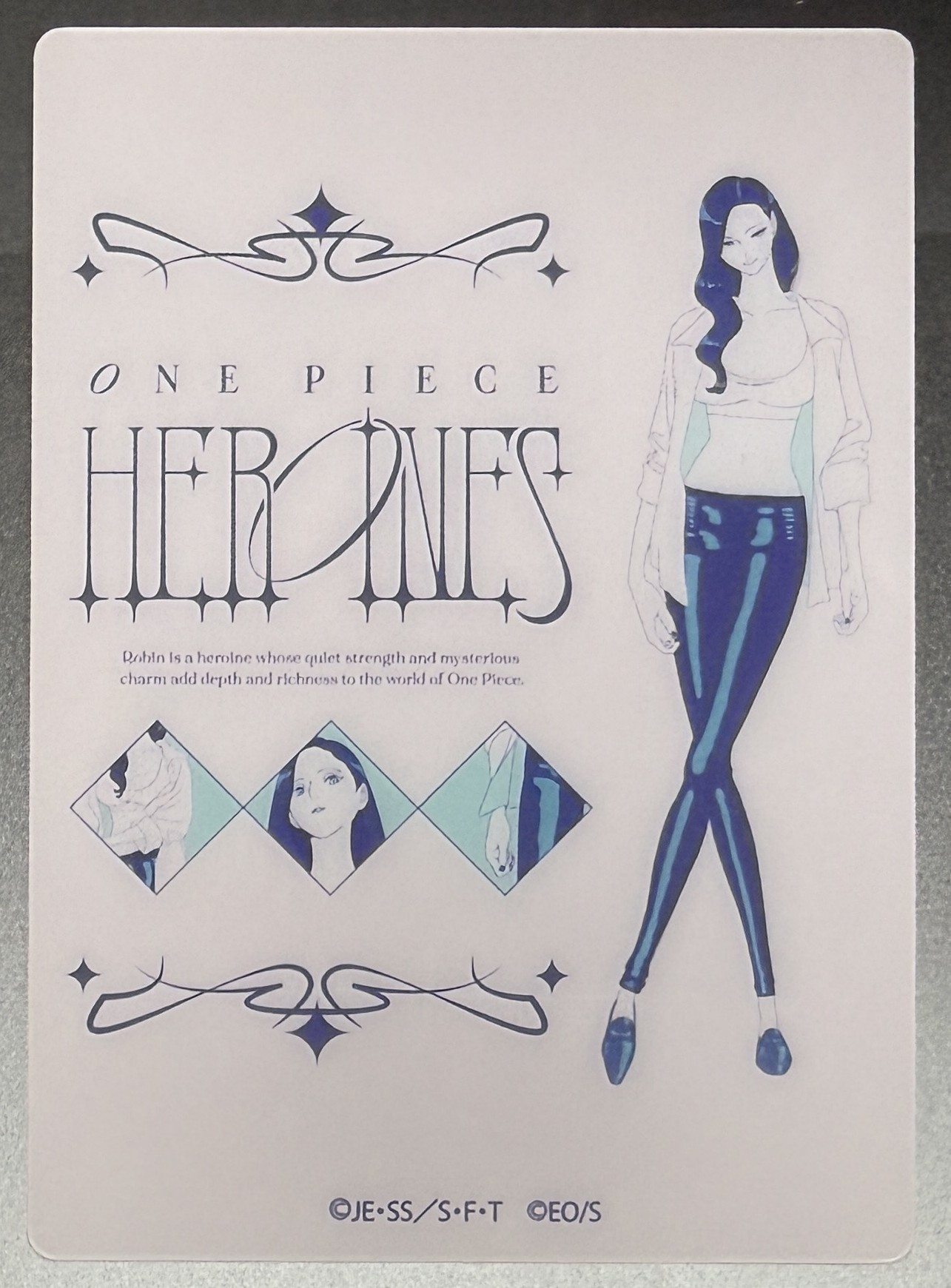 Robin clear card, full-body magazine layout design