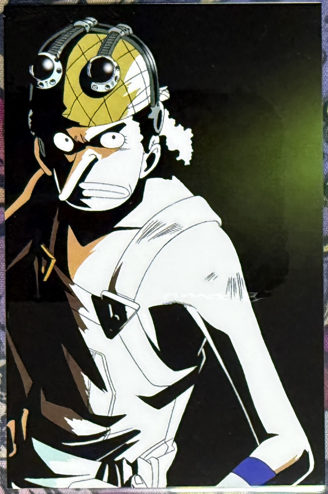 Usopp lami card front, goggles on his head