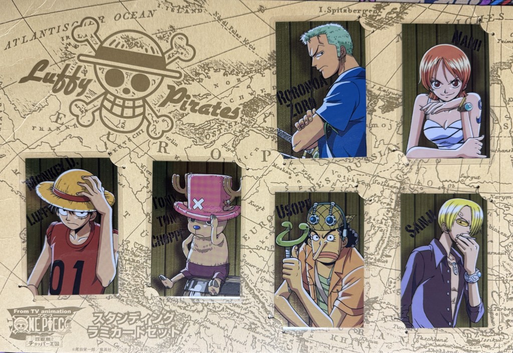 The Rare 2002 One Piece Standing Lami Card Set – Chopper’s Kingdom Era, Original Six Intact!
