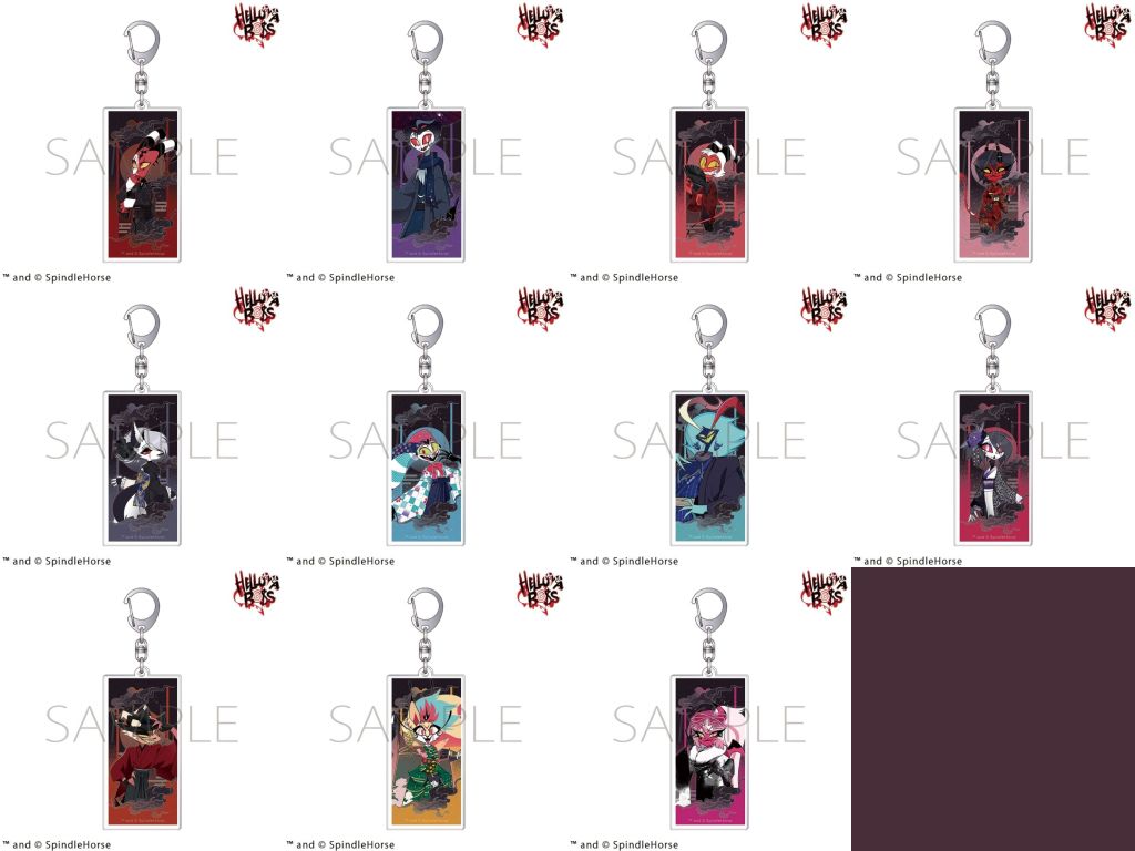 Helluva Boss Movic Kimono Acrylic Keyholders