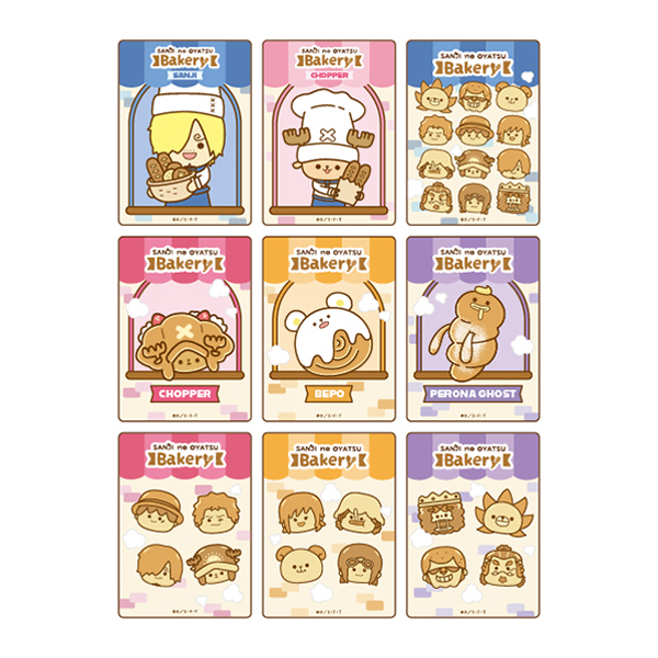 SANJI no OYATSU bakery clear cards