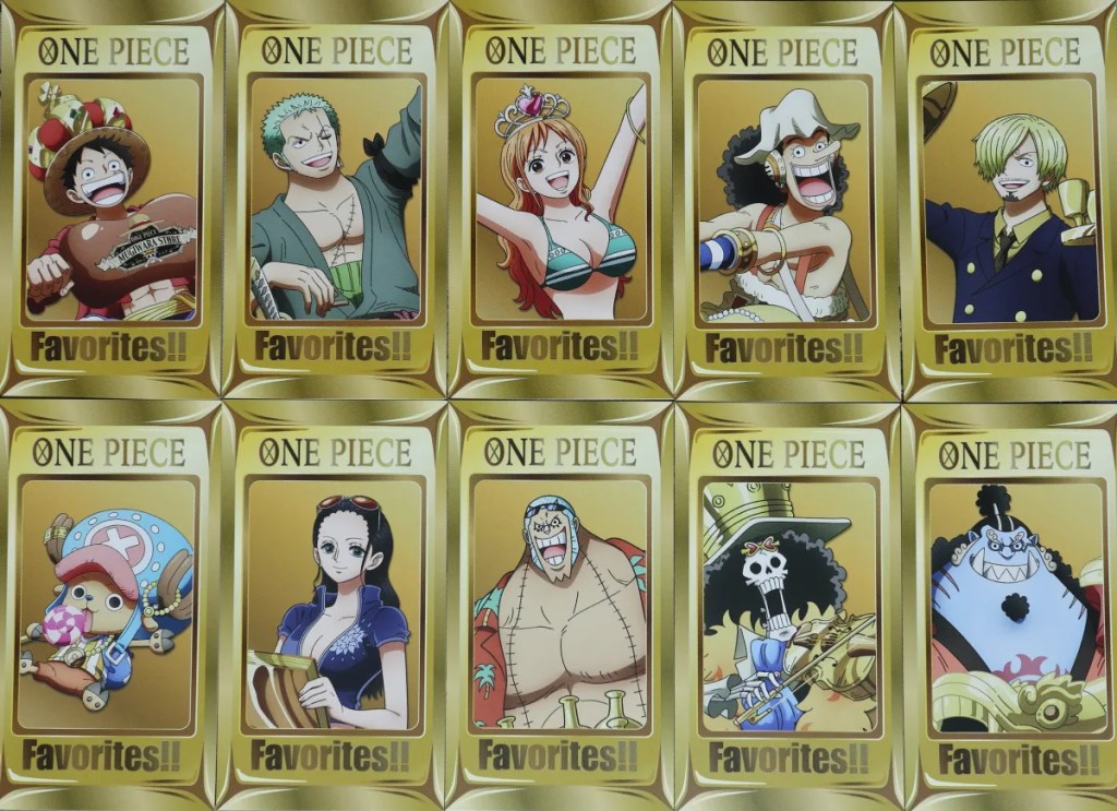 One Piece Mugiwara Store 14th anniversary bonus cards all 10 types